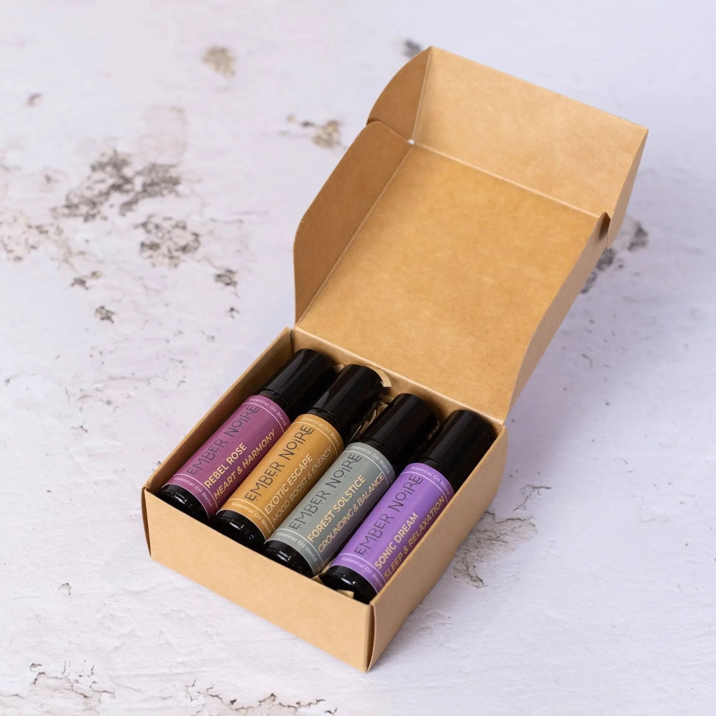 Aromatherapy pulse point roller set for daily rituals and calm