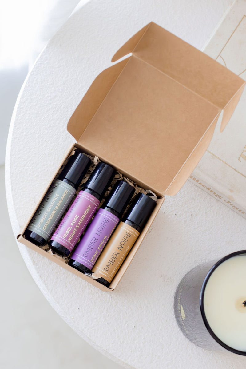 Ember Noire natural soy candle brand photography