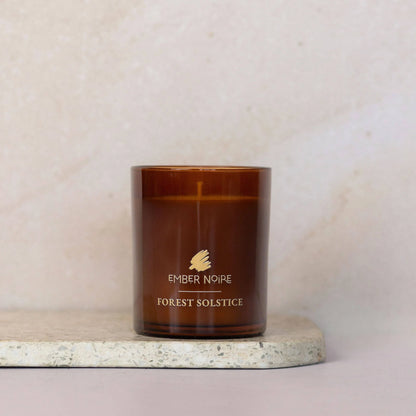 Forest Solstice - Eucalyptus, Lemon, Peppermint & Pine Soy Wax Candle - Ember Noire