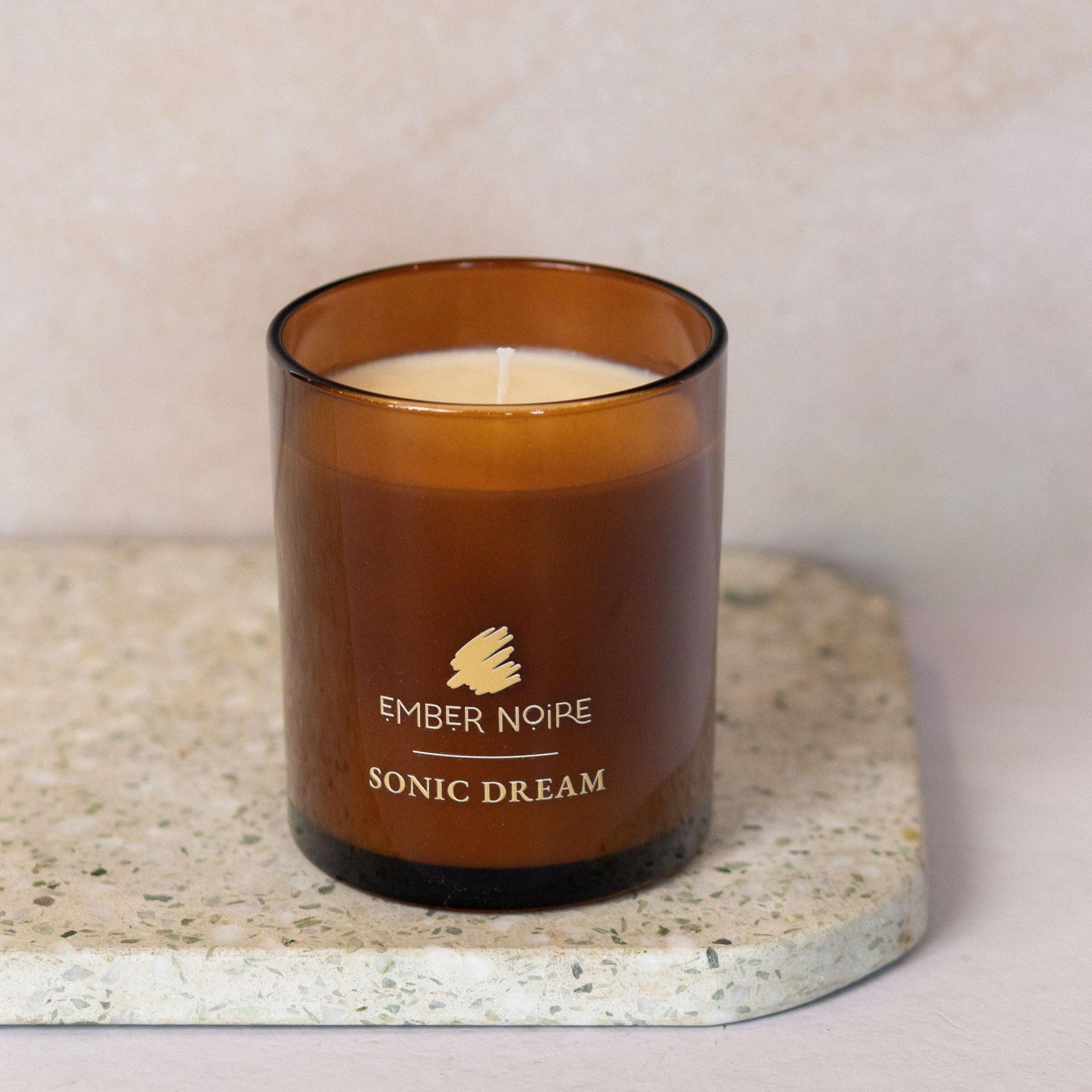 Sonic Dream - Lavender, Bergamot, Ylang Ylang, Eucalyptus & Cedarwood Soy Wax Candle - Ember Noire