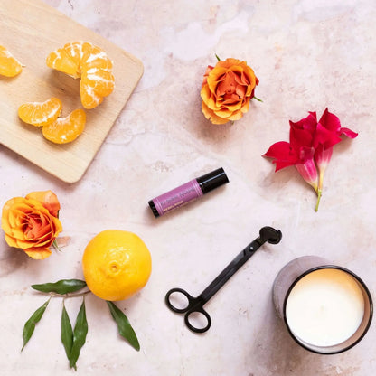 Rebel Rose aromatherapy roller by Ember Noire - rose geranium and neroli pulse point oil for heart and harmony